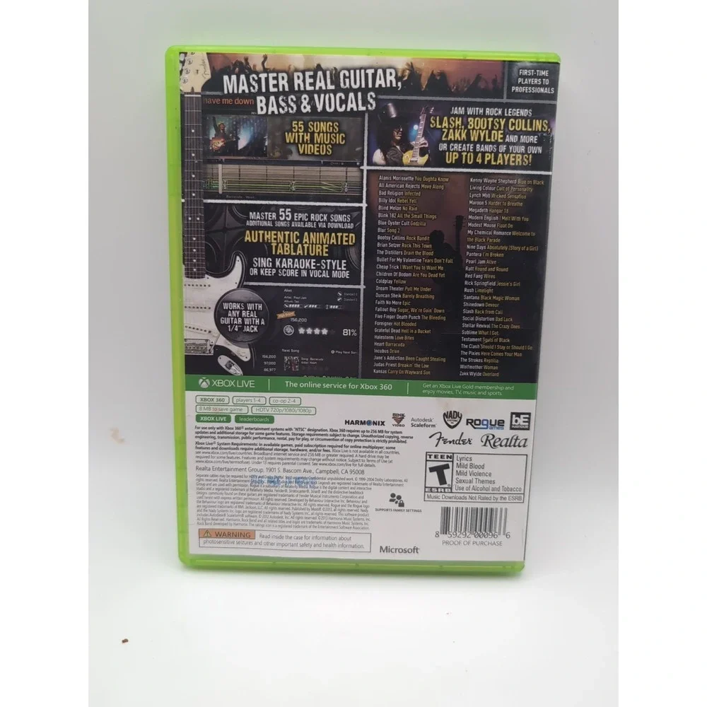 BandFuse: Rock Legends (Microsoft Xbox 360,‎ 2013)